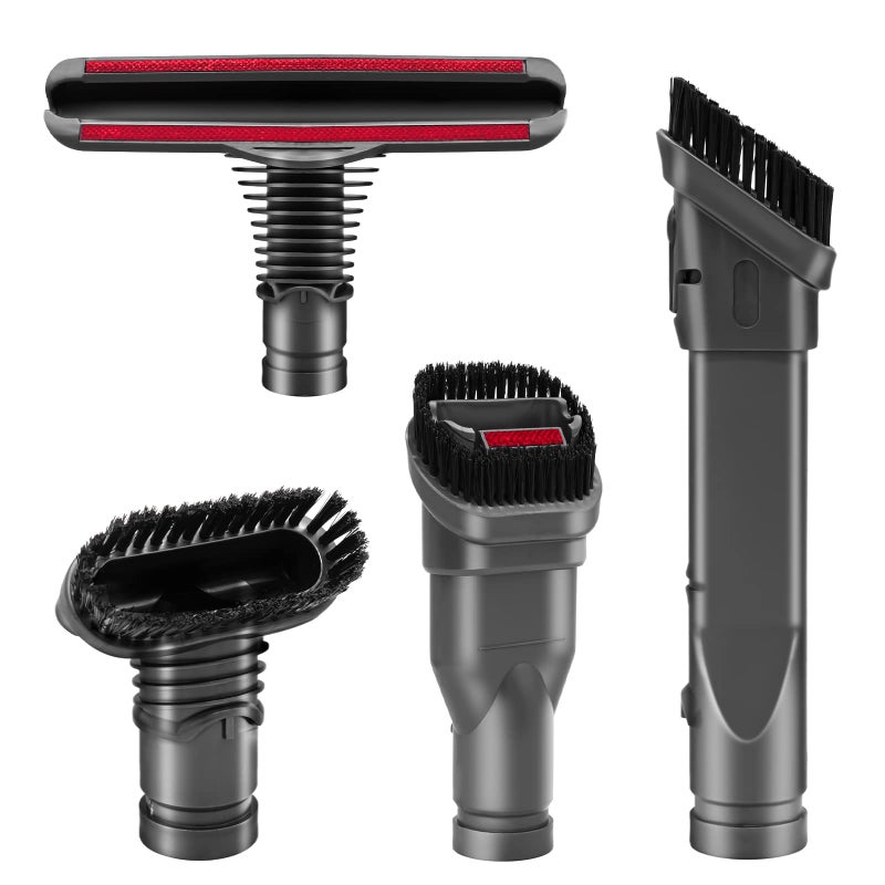 Garbage fighter Replacement Attachments Tools Brush Kit for Dyson V6 V7 V8 V10 DC24 DC33 DC35 DC44 DC58 DC59 DC62 DC74 Dyson Cordless Vacuum Cleaner Accessories Kit (4 PACK) - Image 1